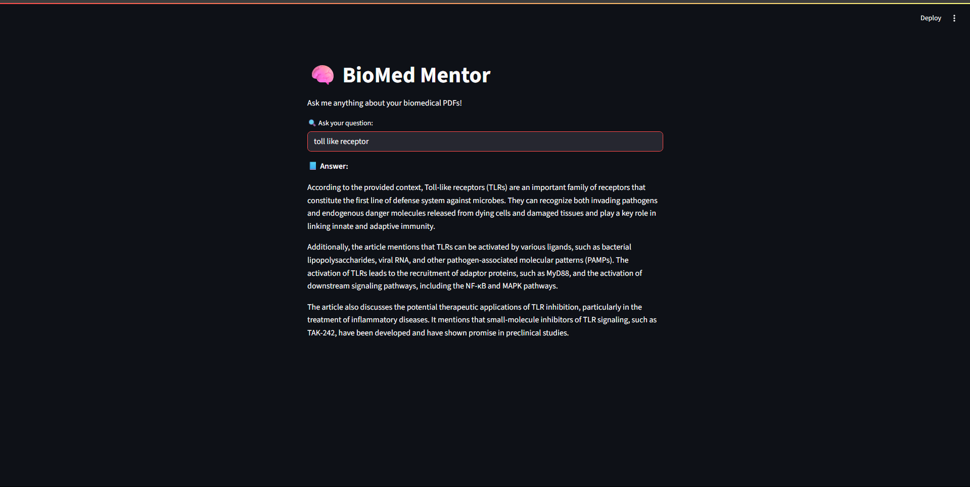 Biomed RAG Chatbot